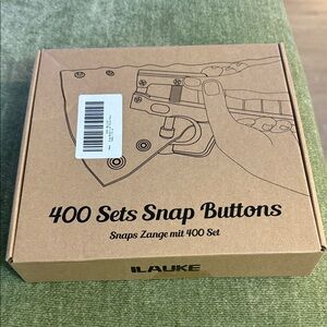Snap Button Set with Tool - Brown